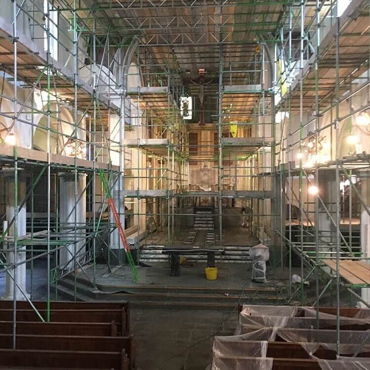 Church refurbishment project, Battersea